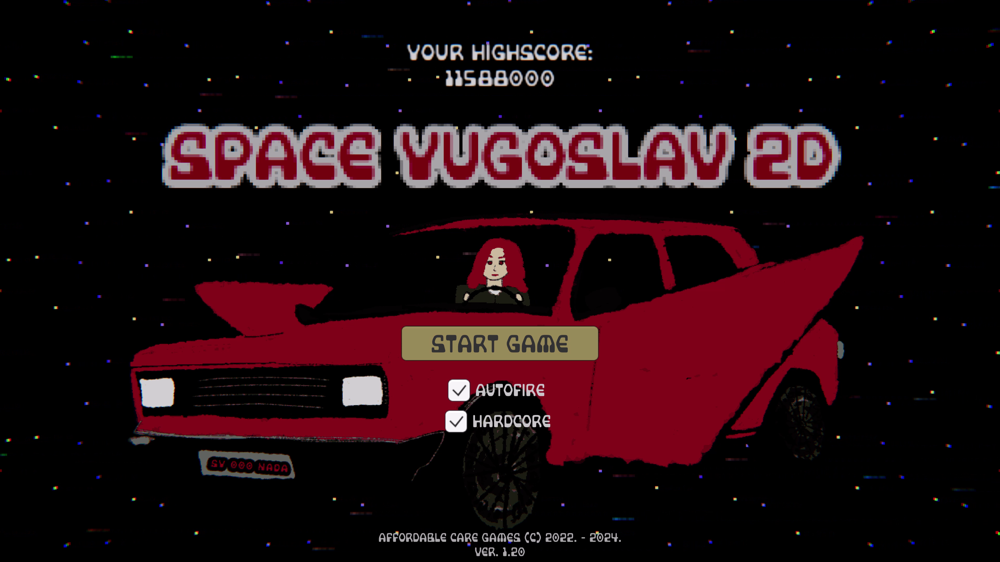 Space Yugoslav 2D STEAM version 1.2 UPDATE TITLE SCREEN